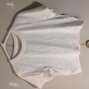 Madewell white cropped tee